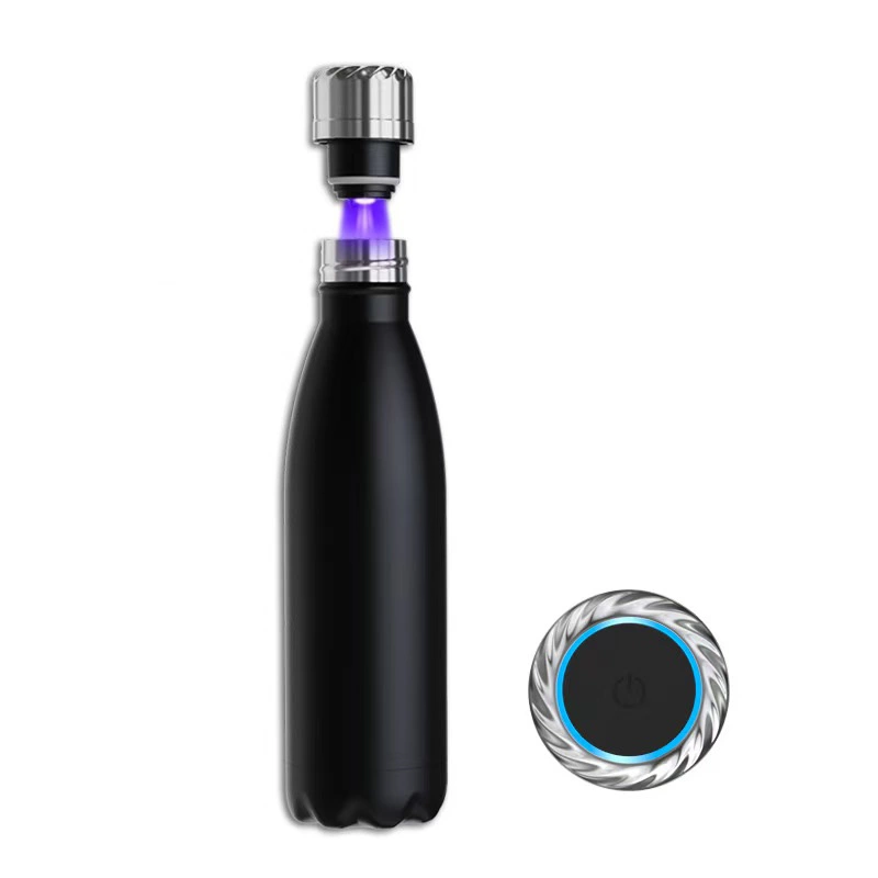 500ml Smart Water Reminder Stainless Steel Thermal Bottle With Digital Temperature Display And Self Cleaning UV Function